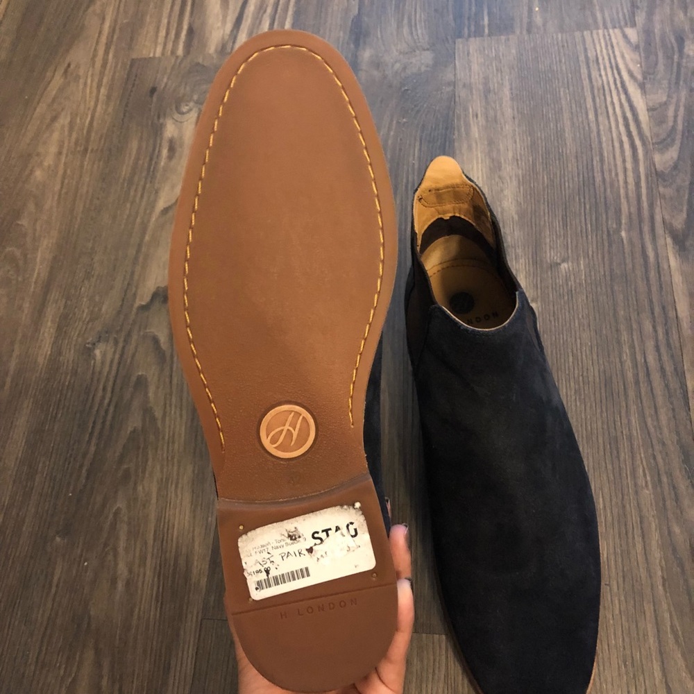 Hudson Men’s CHELSEA TONTI BOOT - NAVY SUEDE - Picture 7 of 7